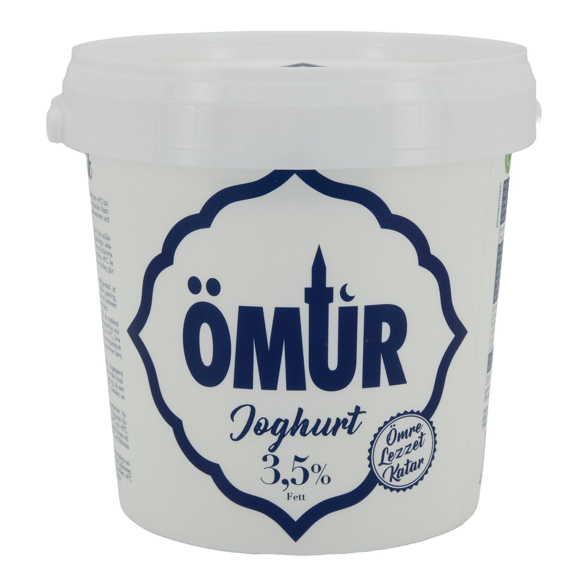 Naturjoghurt Ömür | Joghurt | Traditioneller Joghurt mit 3,5 % Fett | 1 kg OEMUER